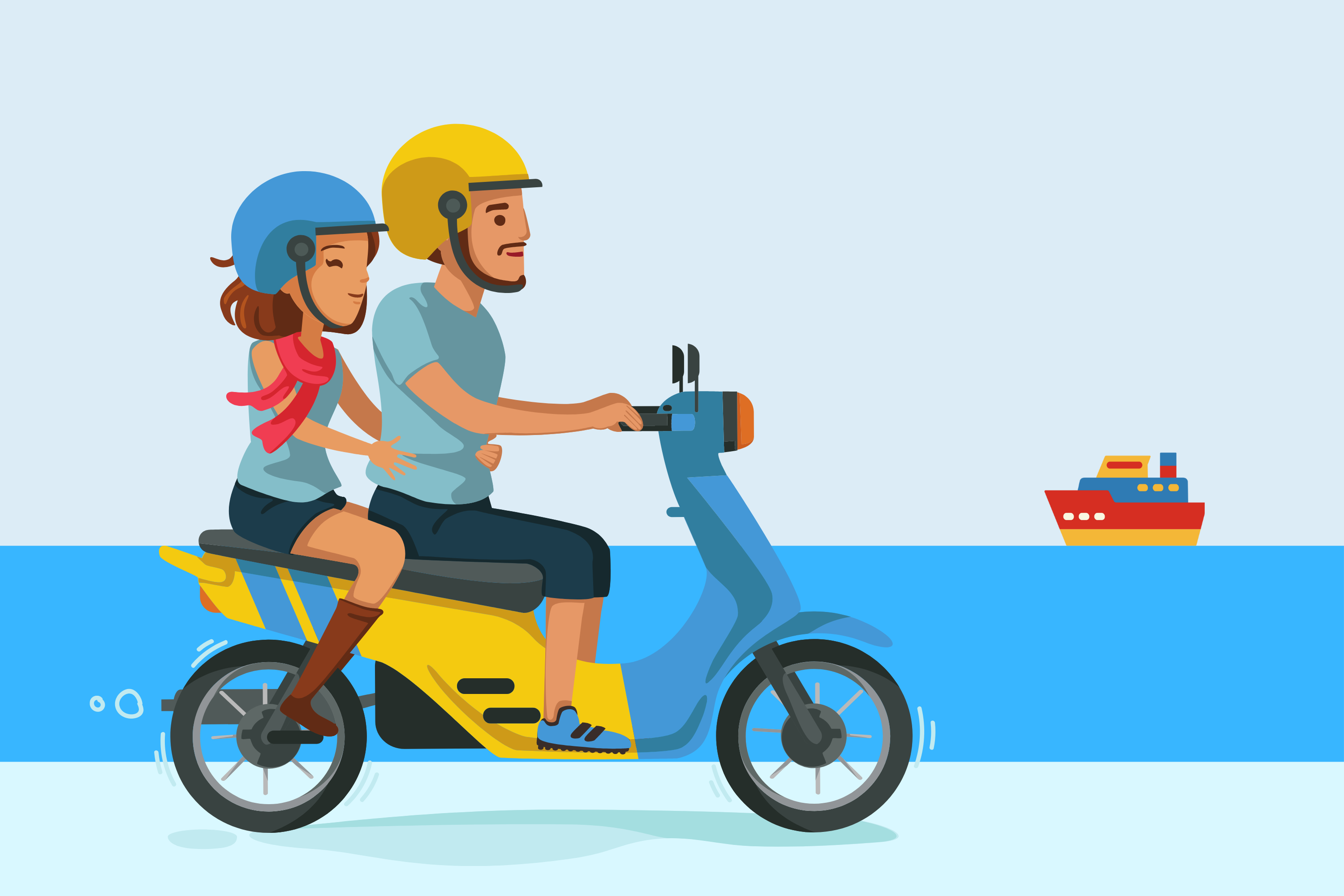 Embarquement à bord d'une moto : procédures et conseils