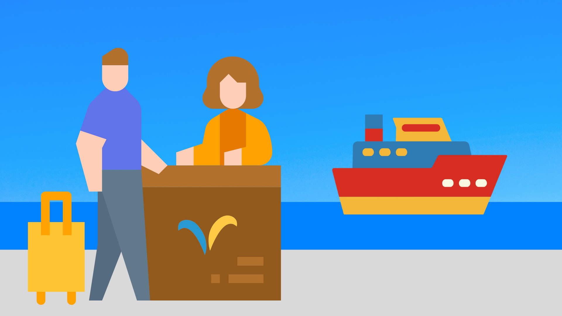 Procédures d'enregistrement et d'embarquement